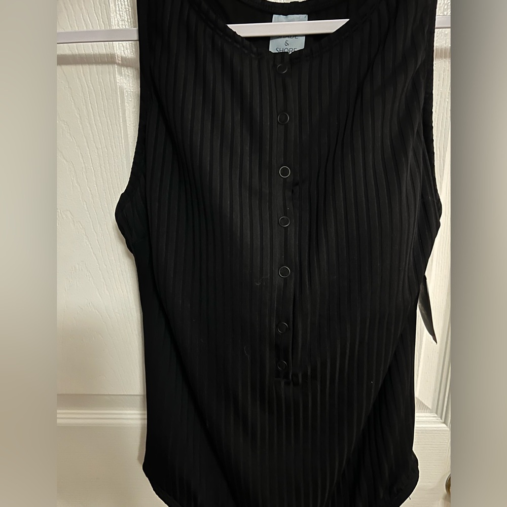 Shade & Shore Ribbed Regular Leg Coverage One Piece Swimsuit, Women NWT XL - Picture 5 of 7